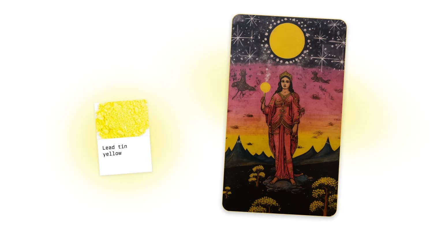 Jupiter's pigment derived from Tin