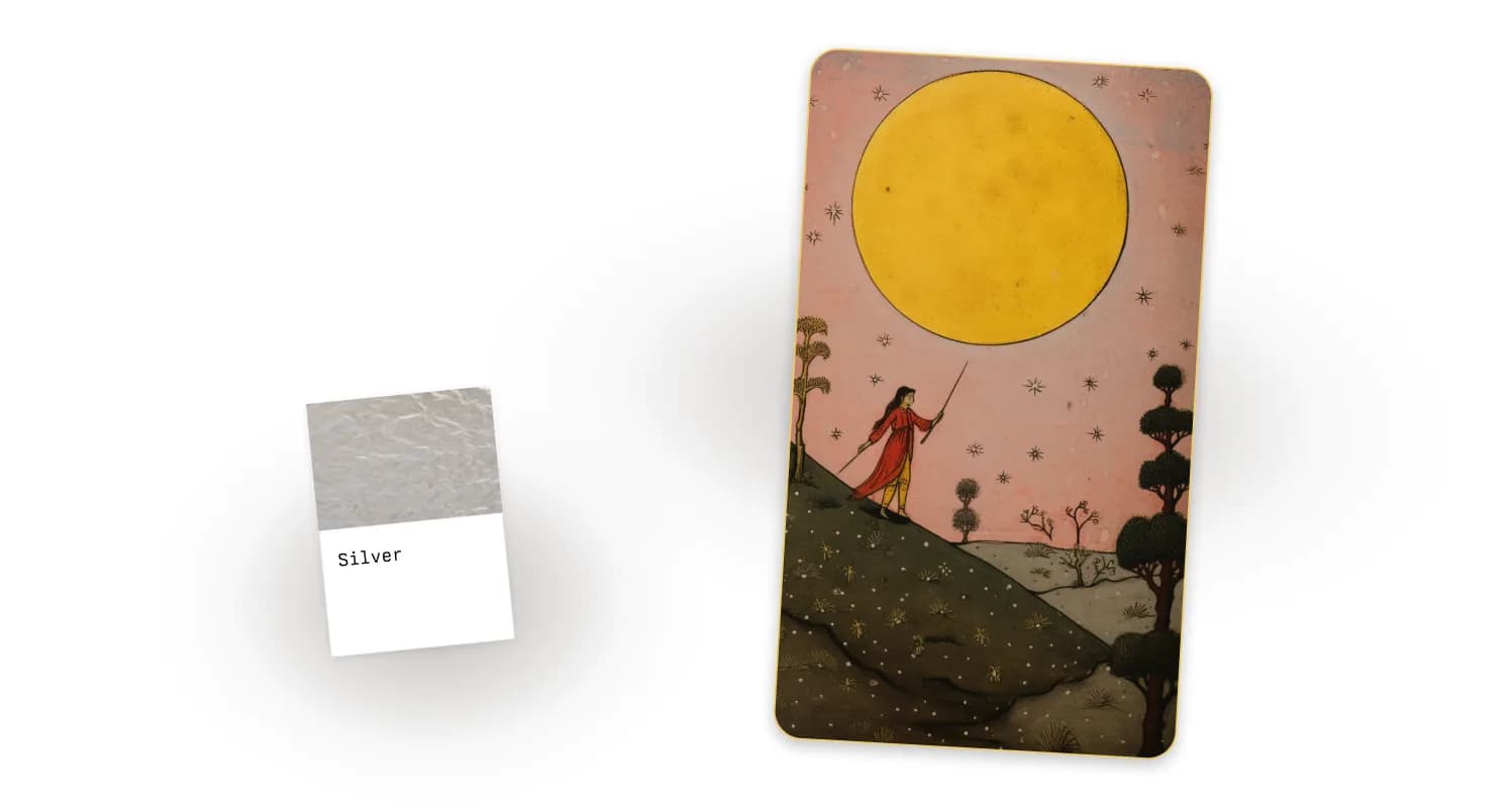 The Moon's metal is Silver